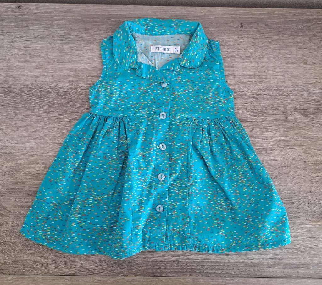 Mooi zomerjurkje P'tit Filou maat 80, Robe ou Jupe, Enlèvement ou Envoi, P'tit Filou, Comme neuf