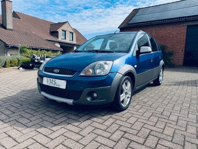 Ford Fiesta 1.4 Benzine * Garantie * Airco * Cross Country, Stof, Zwart, 4 cilinders, Blauw