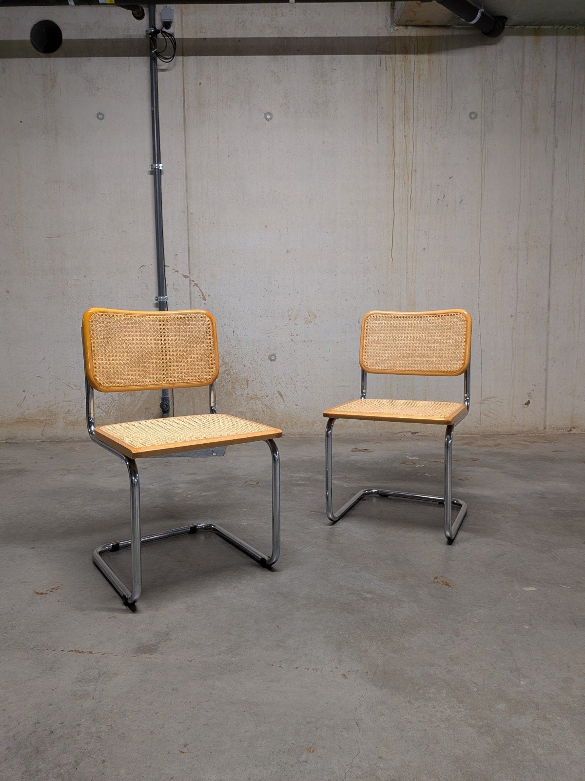 Vintage set B32 Cesca stoelen - Marcel Breuer, Ophalen
