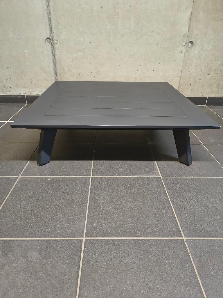 LOUNGETAFEL ANTRACIET, Tuin en Terras, Tuintafels, Ophalen, Gebruikt, Vierkant, Aluminium