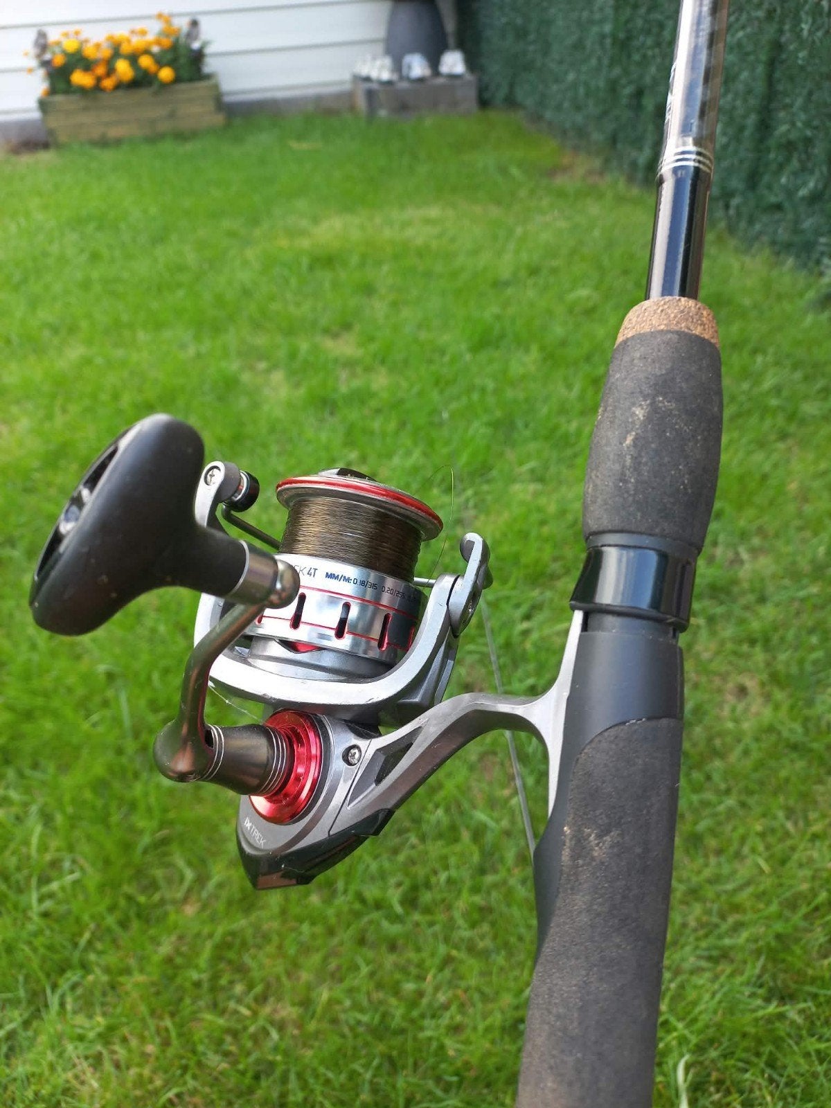 canne à lancer + moulinet + kit supérieur supplémentaire, Enlèvement, Comme neuf, Canne à lancer