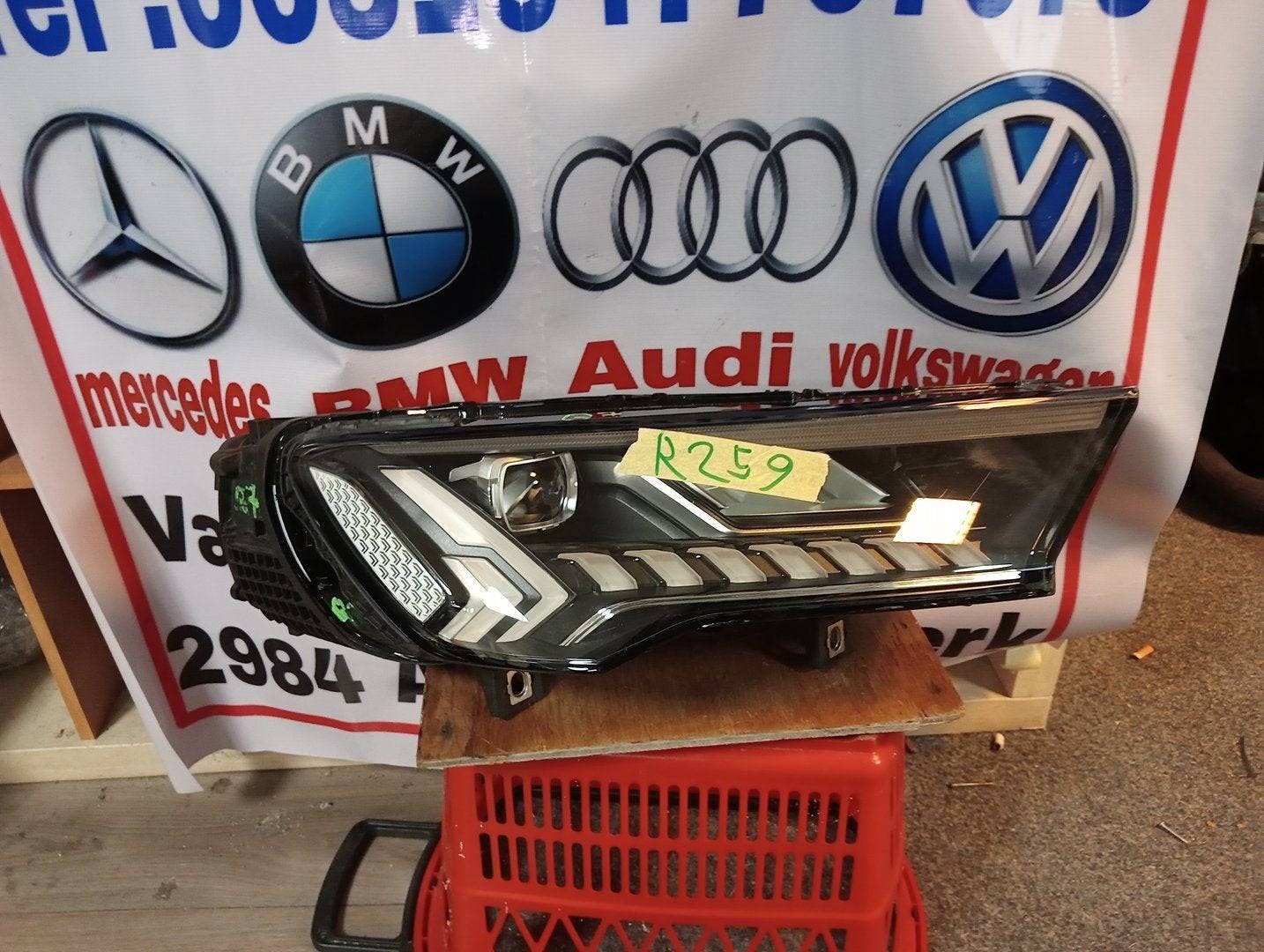 AUDI Q7 4M MATRIX VOL LED KOPLAMP RECHTS 4M0941040C, Gebruikt, -, -, -