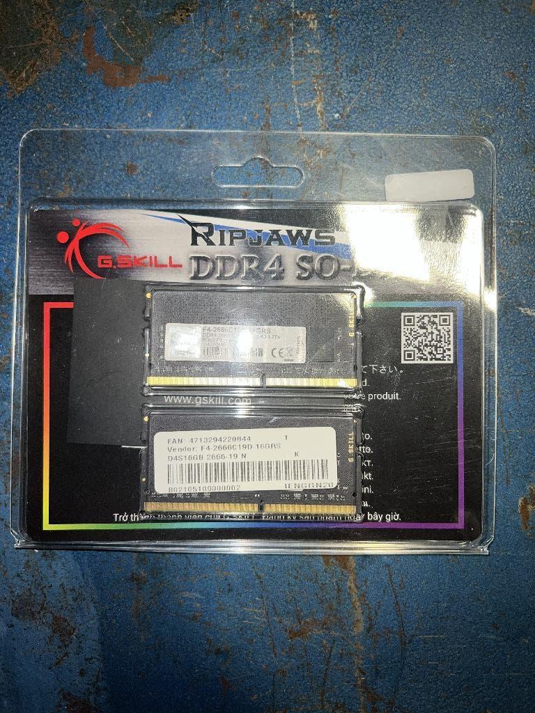 GSKILL SODIMM 16 GO DDR4 2666 MHZ, DDR4, Enlèvement, Utilisé, Laptop