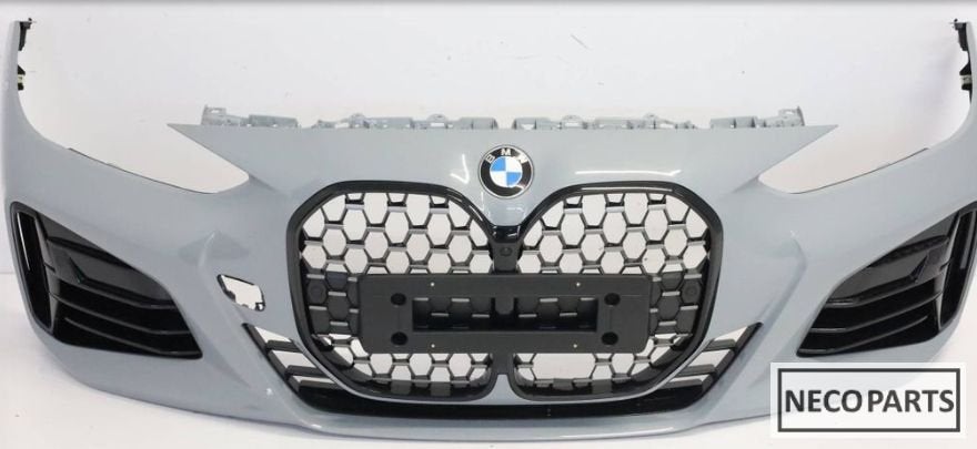 BMW 4 G22 G23 G24 G26 M VOORBUMPER ORIGINEEL ALLES LEVERBAAR, Gebruikt, -, Voor, -