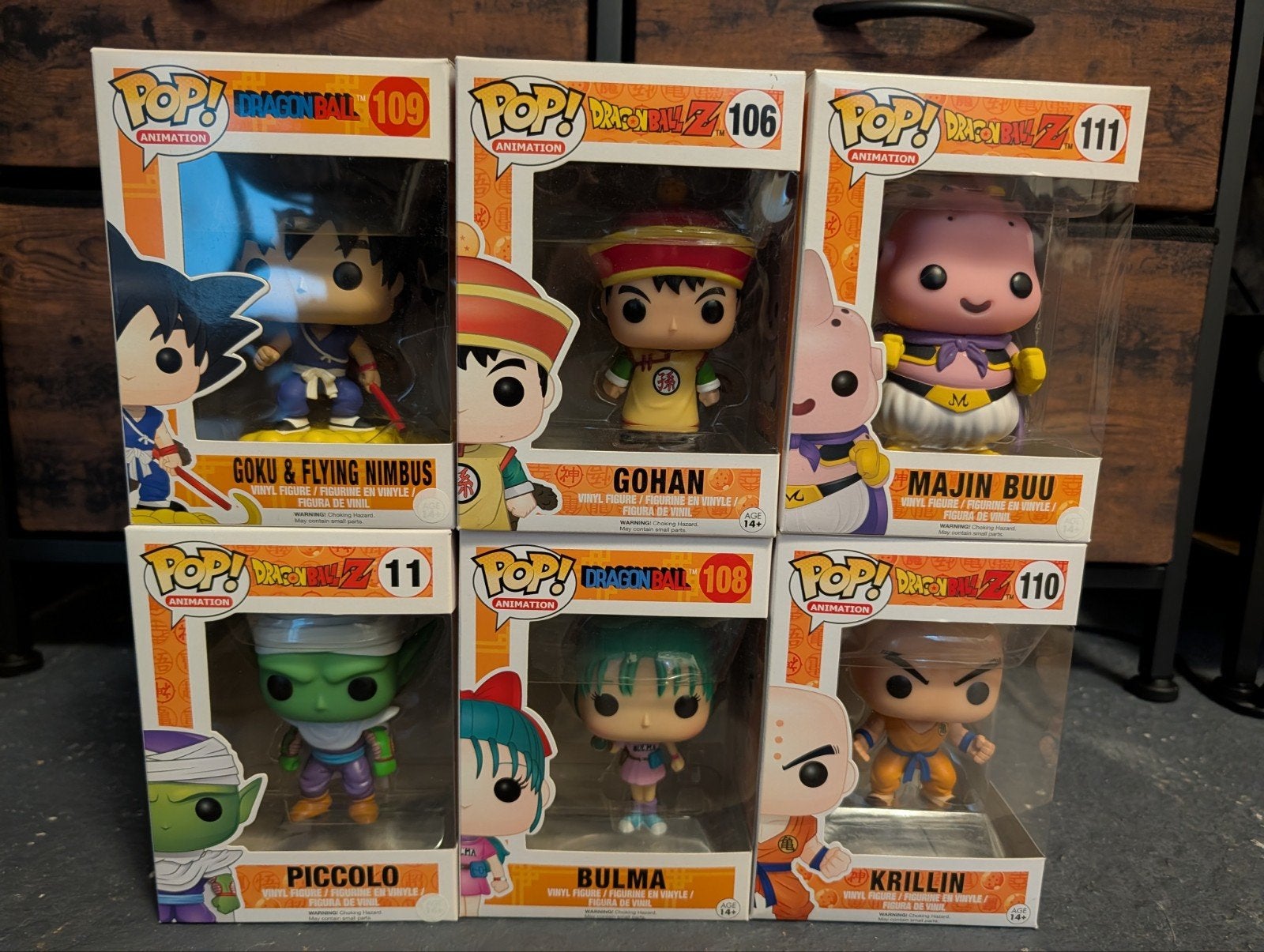 Lot 6 Funko Pop Dragon Ball / Dragon Ball Z – Comme Neufs, Collections, Enlèvement ou Envoi, Comme neuf