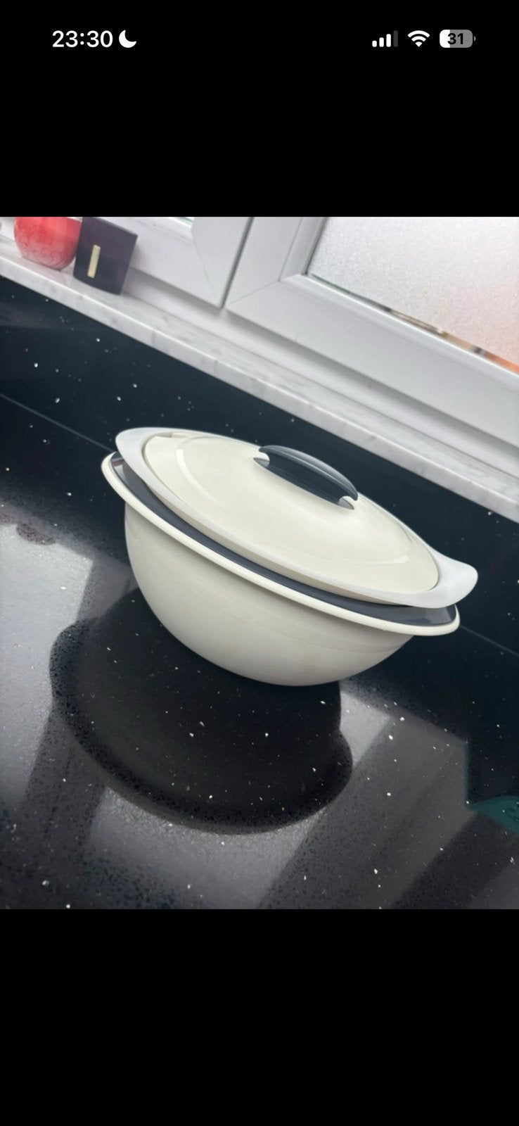 Soupière Tupperware, Maison & Meubles, Comme neuf, Enlèvement, Récipient ou Bol, 1500 ml