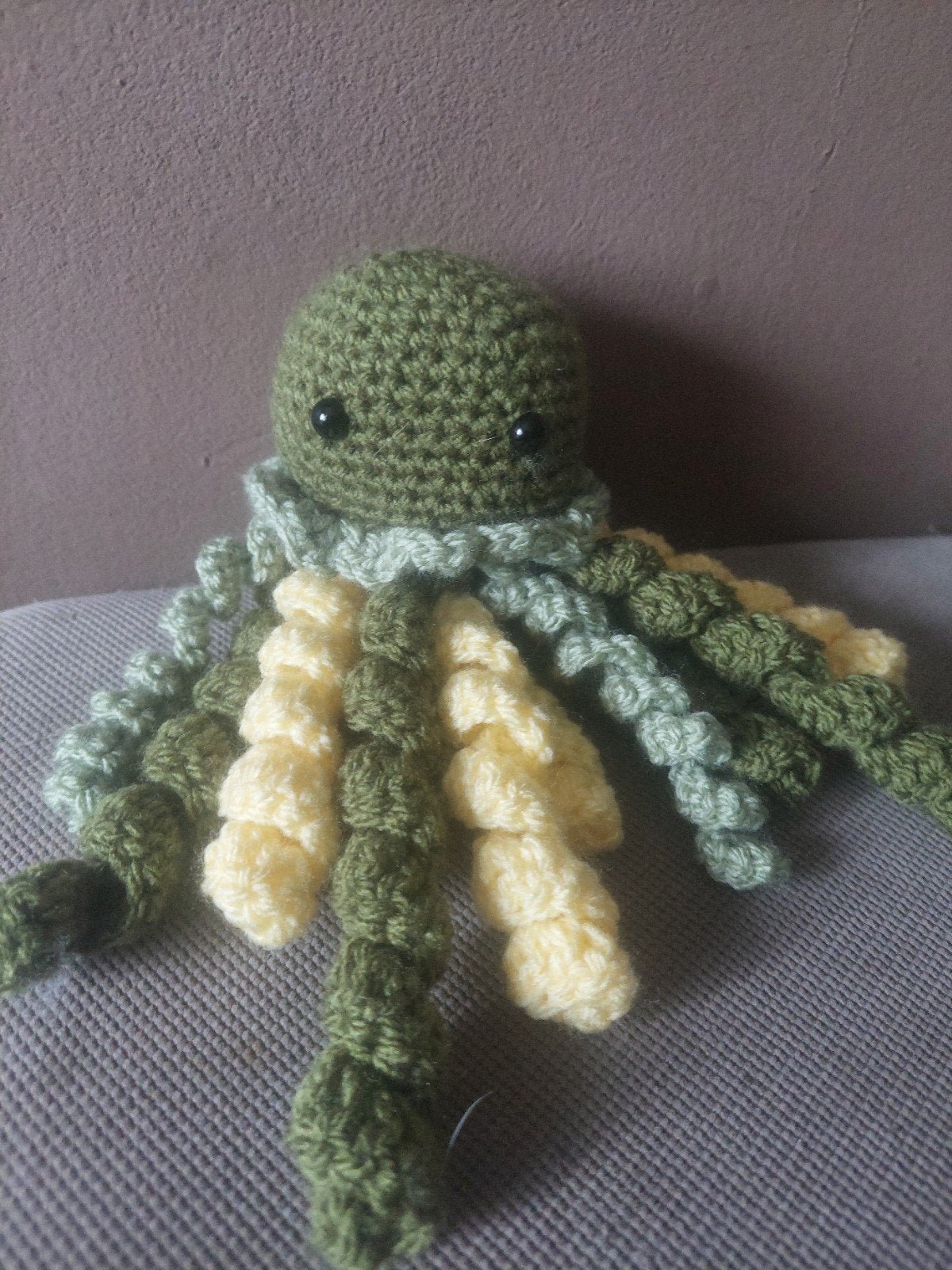 doudou pieuvre fait main au crochet, Enlèvement ou Envoi, Doudou, Fait main