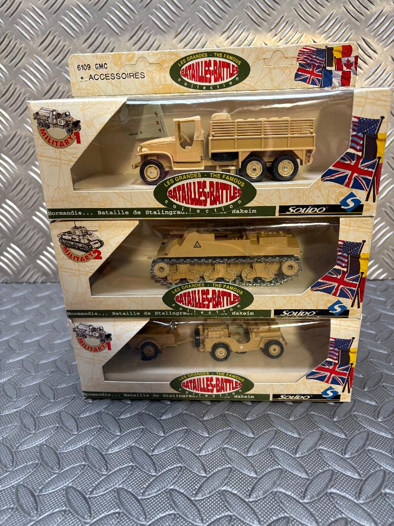 SOLIDO US ARMY MILITAIRE  3 Modèles DESERT  1/50, Envoi, Neuf, Autres types, Autres marques