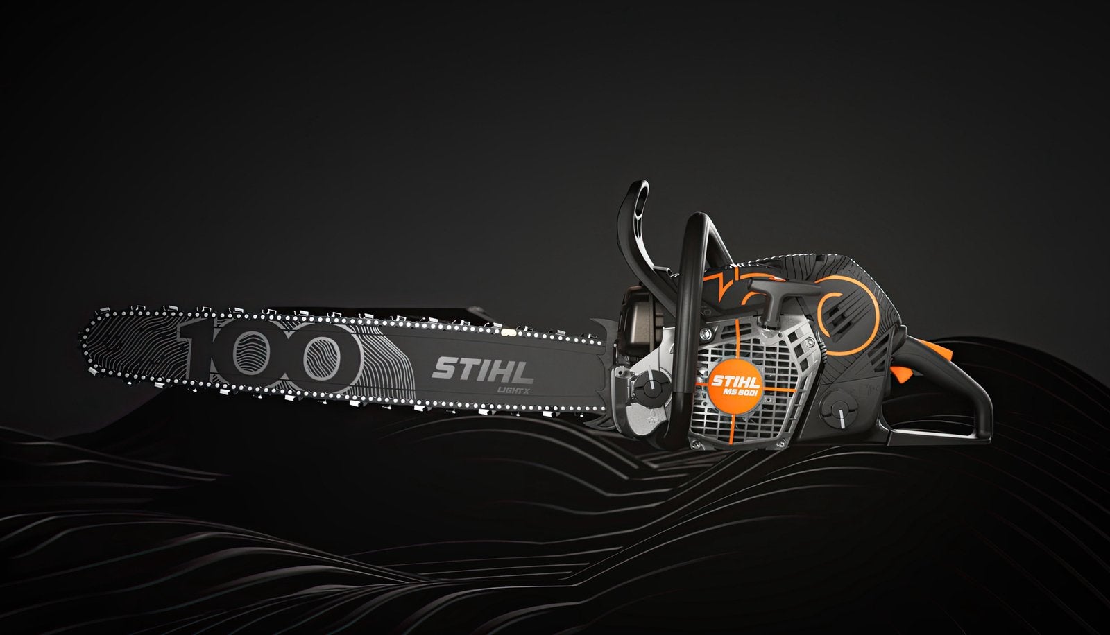Stihl MS 550I édition 100ans, Doe-het-zelf en Bouw, Gereedschap | Zaagmachines, Nieuw, Kettingzaag, 1200 watt of meer, 70 mm of meer