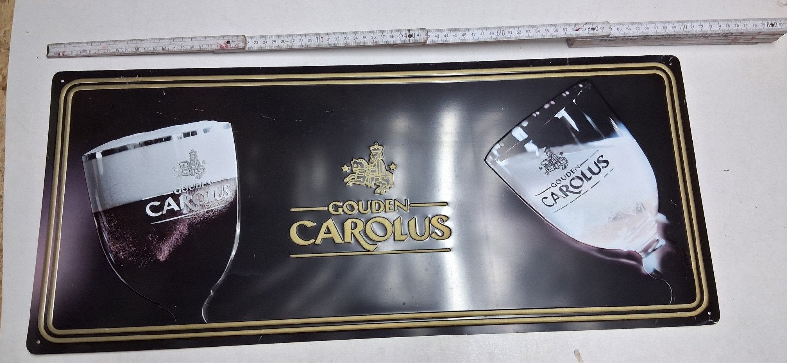 Gouden Carolus reclamebord, Ophalen of Verzenden
