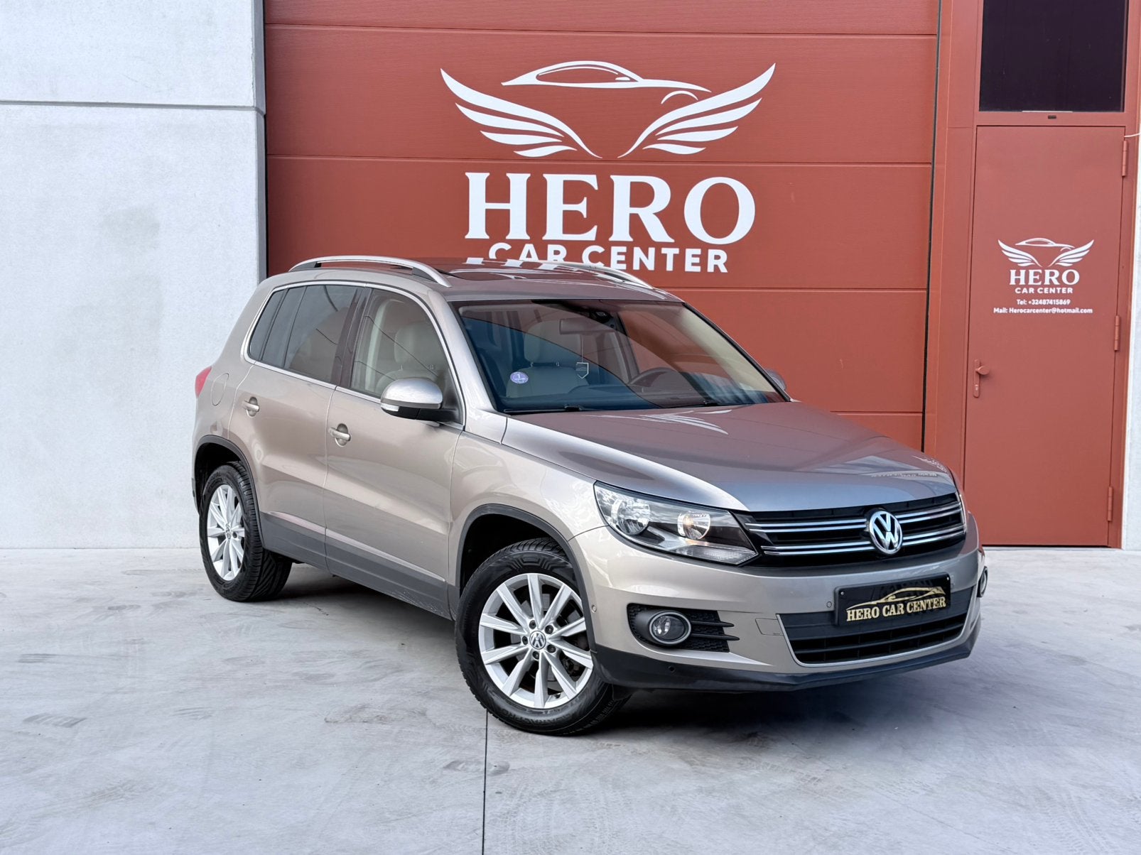 Volkswagen Tiguan 1.4TSI Sport & Style Full Option/Garantie!, Autos, Euro 5, Achat, https://public.car-pass.be/vhr/, Beige