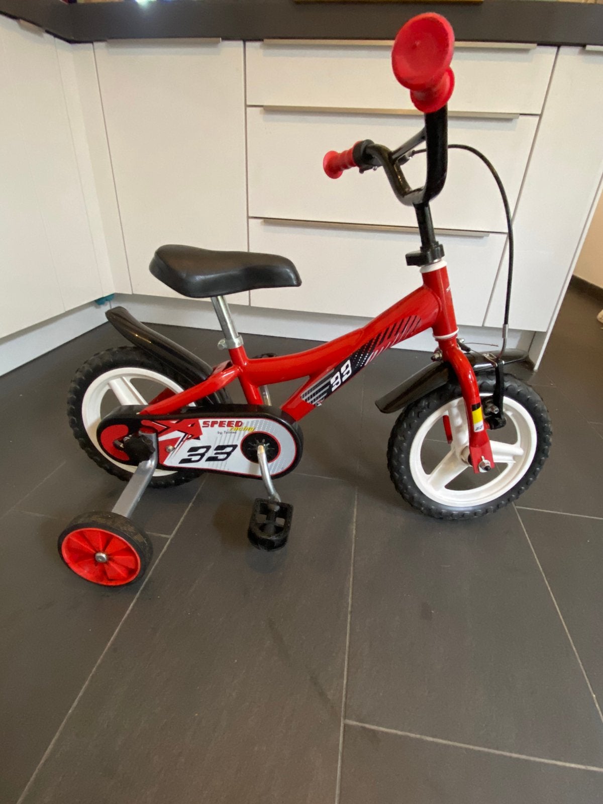 Kinderfiets Speed Rasing, Ophalen, Zo goed als nieuw, Minder dan 16 inch, Zijwieltjes