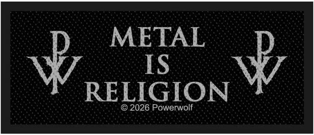 Powerwolf - Metal Is Religion - Patch officiële merchandise, Ophalen of Verzenden, Nieuw