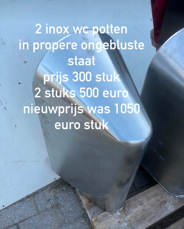 inox design wc s, Ophalen of Verzenden, Zo goed als nieuw, Inox
