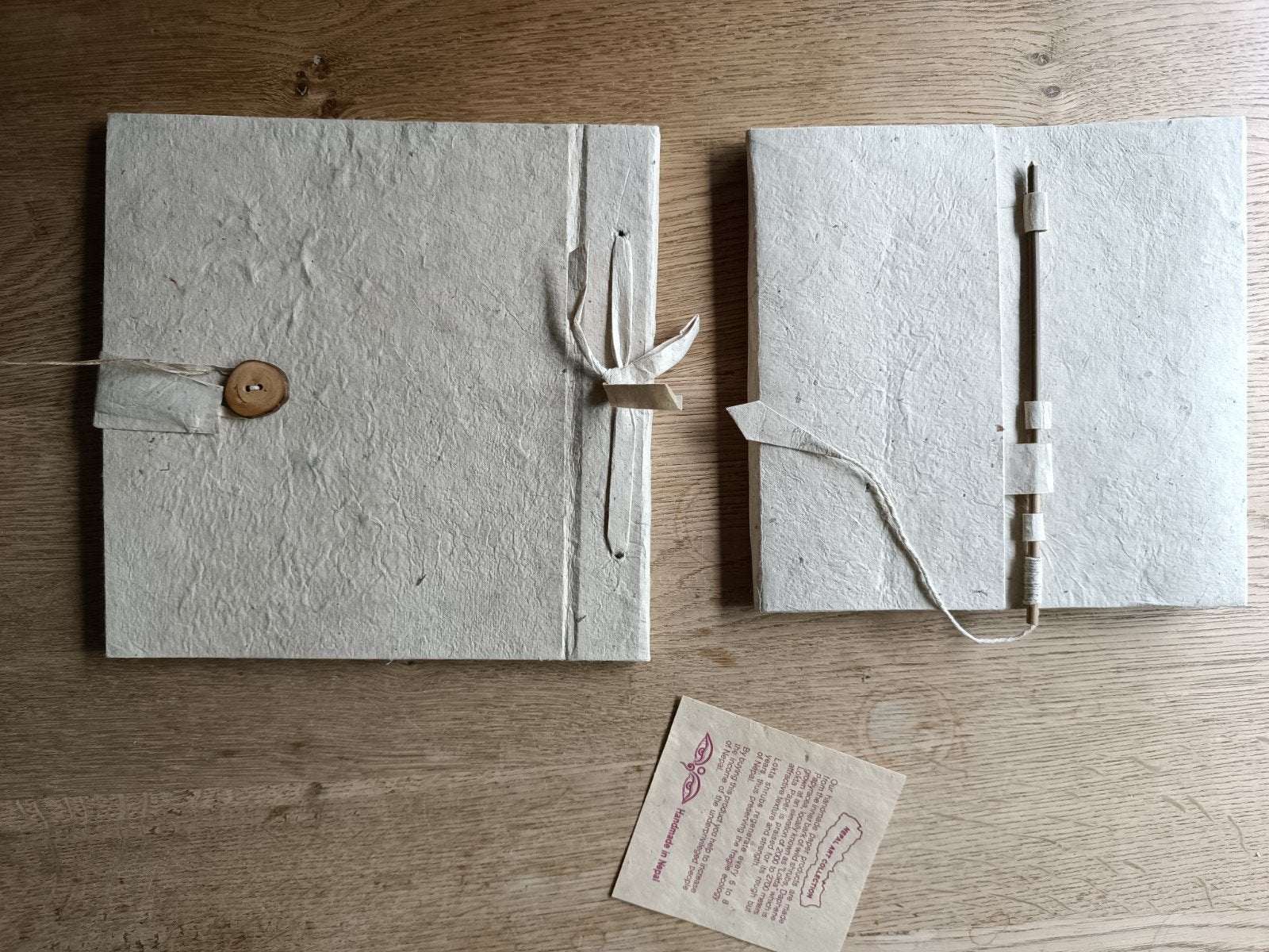 blanco schrijfboekjes met handgeschept papier uit Nepal, Ophalen of Verzenden