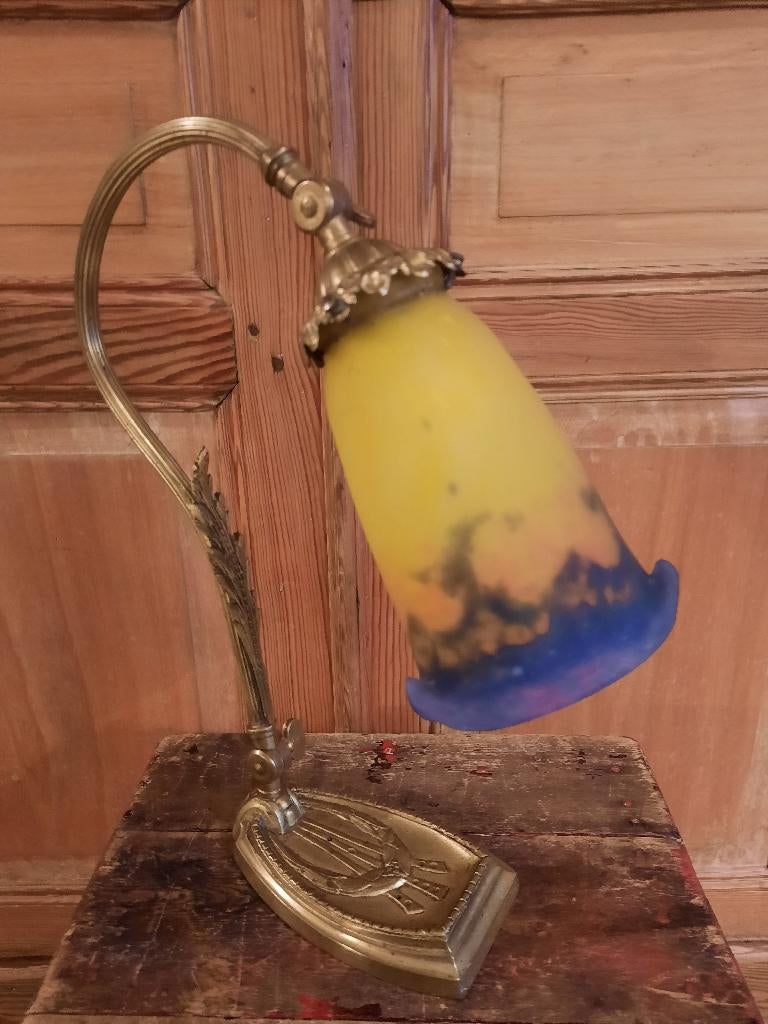 Art Nouveau-lamp/Muller, Antiek en Kunst, Antiek | Verlichting, Ophalen of Verzenden