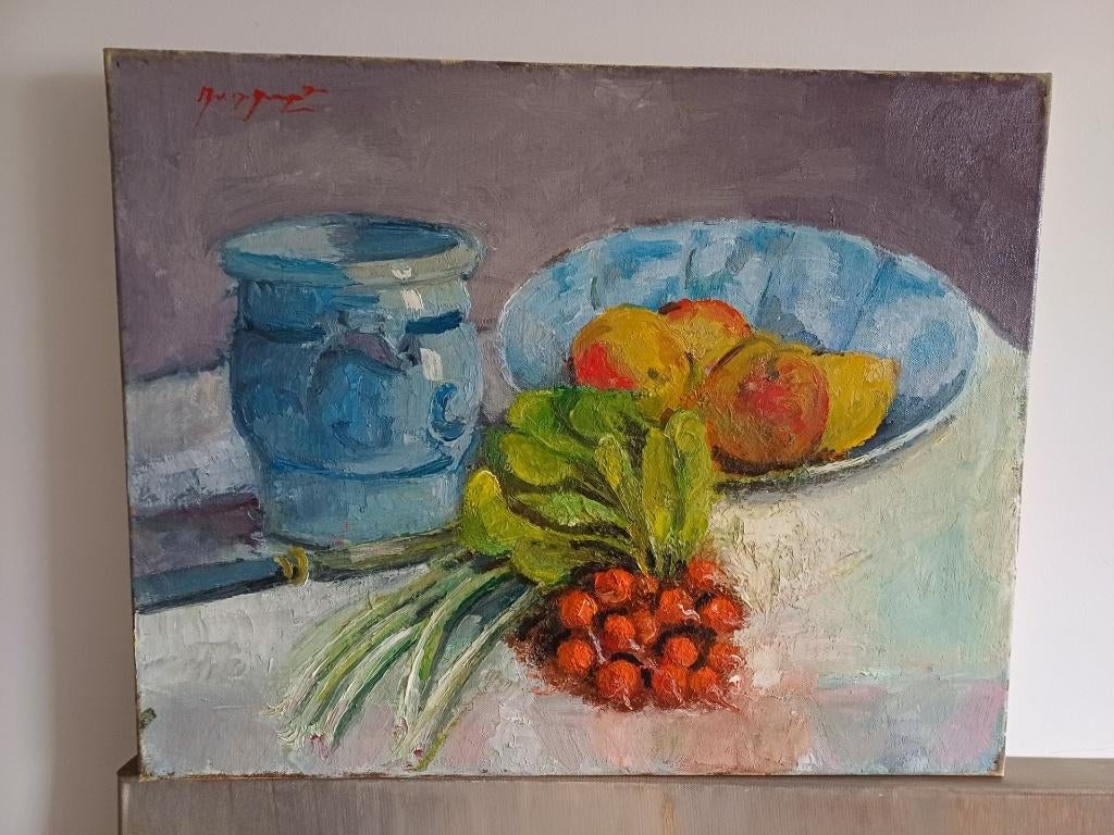 Schilderij M.VAN DEN BEMPT   "Stilleven"   50x40, Antiek en Kunst, Ophalen of Verzenden