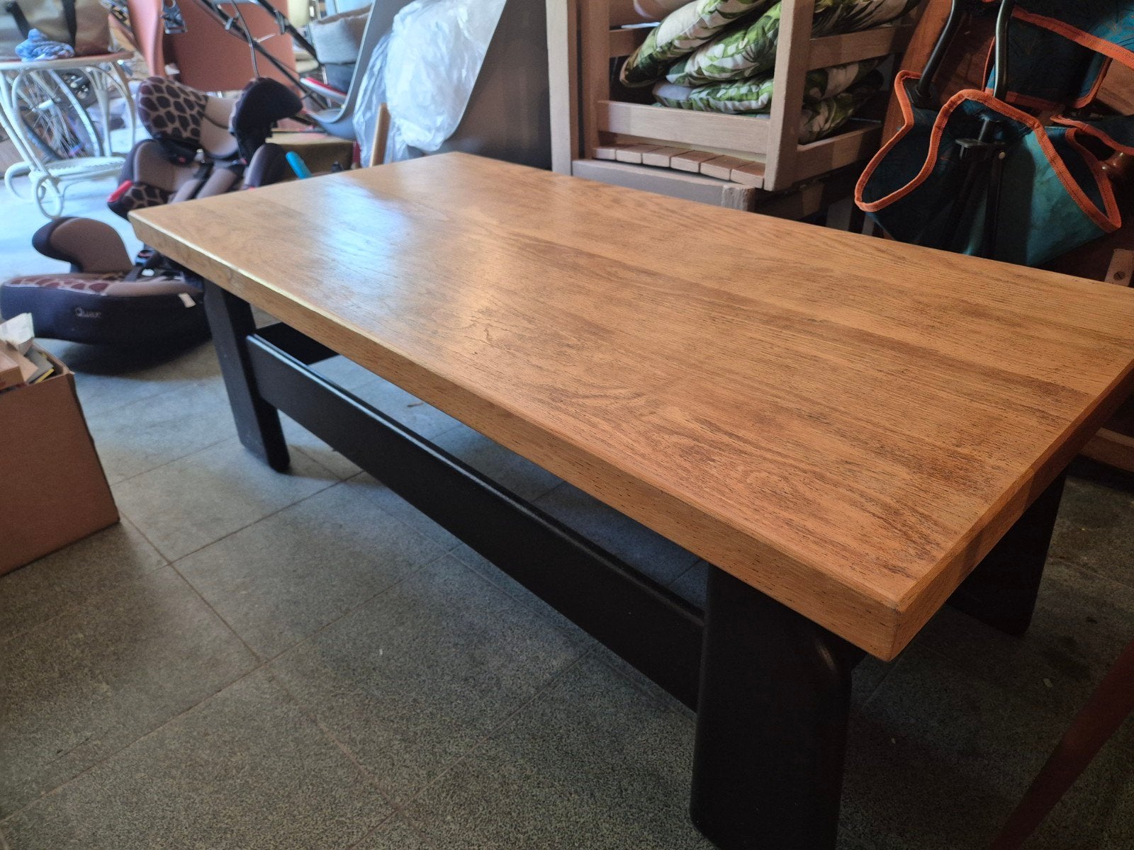 Gerenoveerde salontafel - 63x 129cm, Ophalen