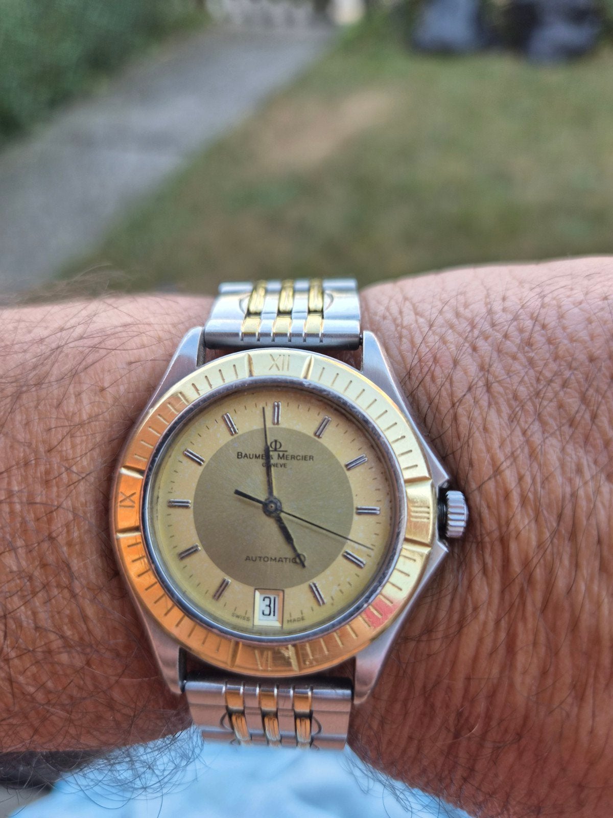 montre pour homme  baume  et mercier  montre suisse, Bijoux, Sacs & Beauté, Montres | Femmes, Enlèvement ou Envoi, Or, Or