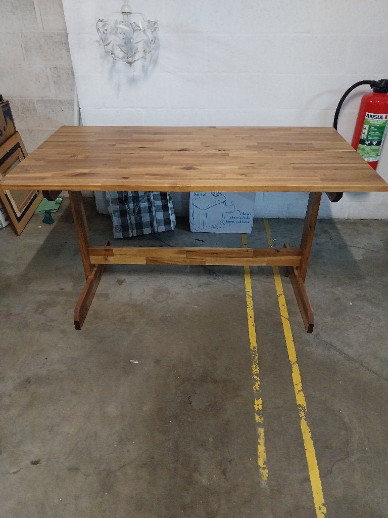 Eettafel in den, Huis en Inrichting, Ophalen, 100 tot 150 cm, Zo goed als nieuw, Vijf personen of meer