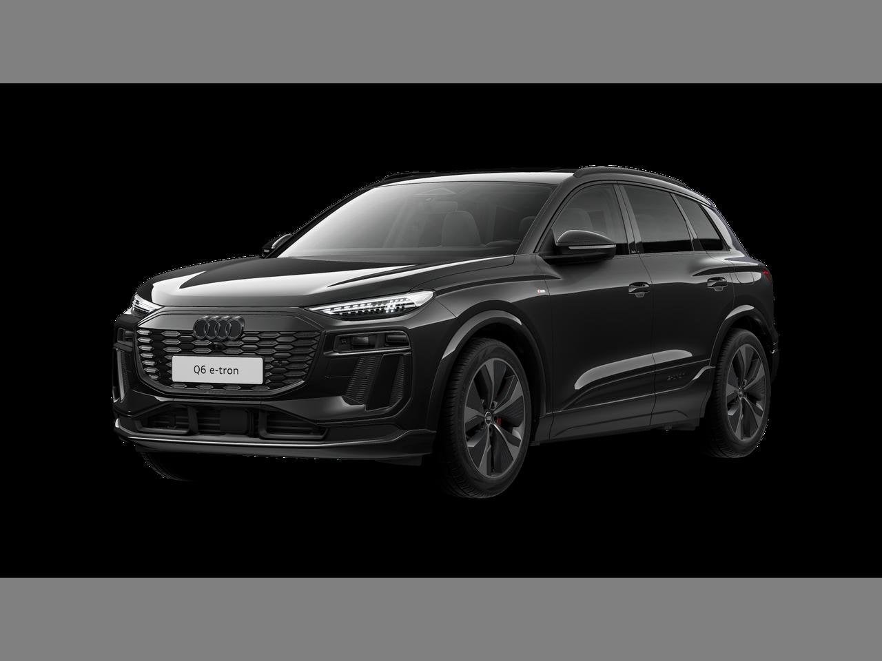 Audi Q6 e-tron 100 kWh 50 Performance Corporate S, Auto's, Automaat, Inductieladen voor smartphones, Zwart, Elektrisch