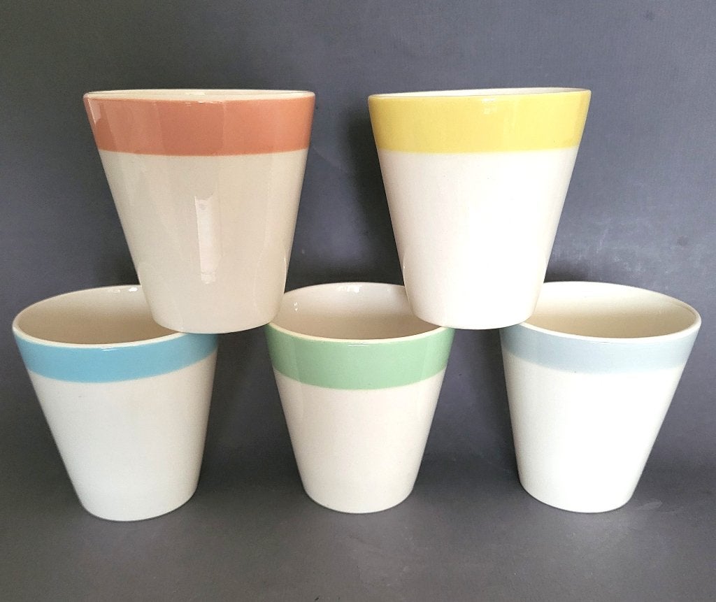 ️✔️Boch Pastel Gobelets en parfait état, Envoi