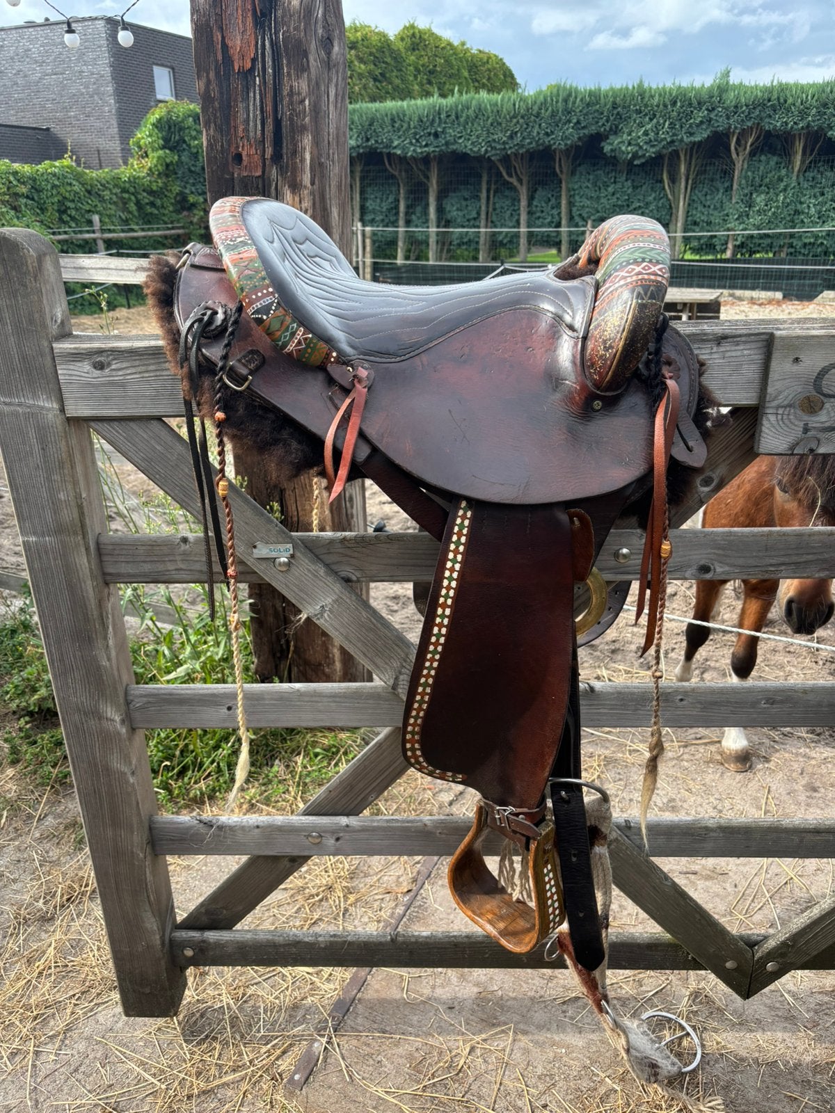 Western zadel, Dieren en Toebehoren, Paarden en Pony's | Zadels, Ophalen of Verzenden, Zo goed als nieuw