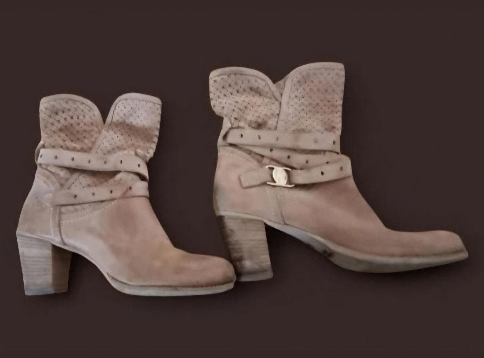 Bottines Vera Gomma Taupe Taille 40, Vera Gomma, Enlèvement ou Envoi, Brun, Boots et Botinnes