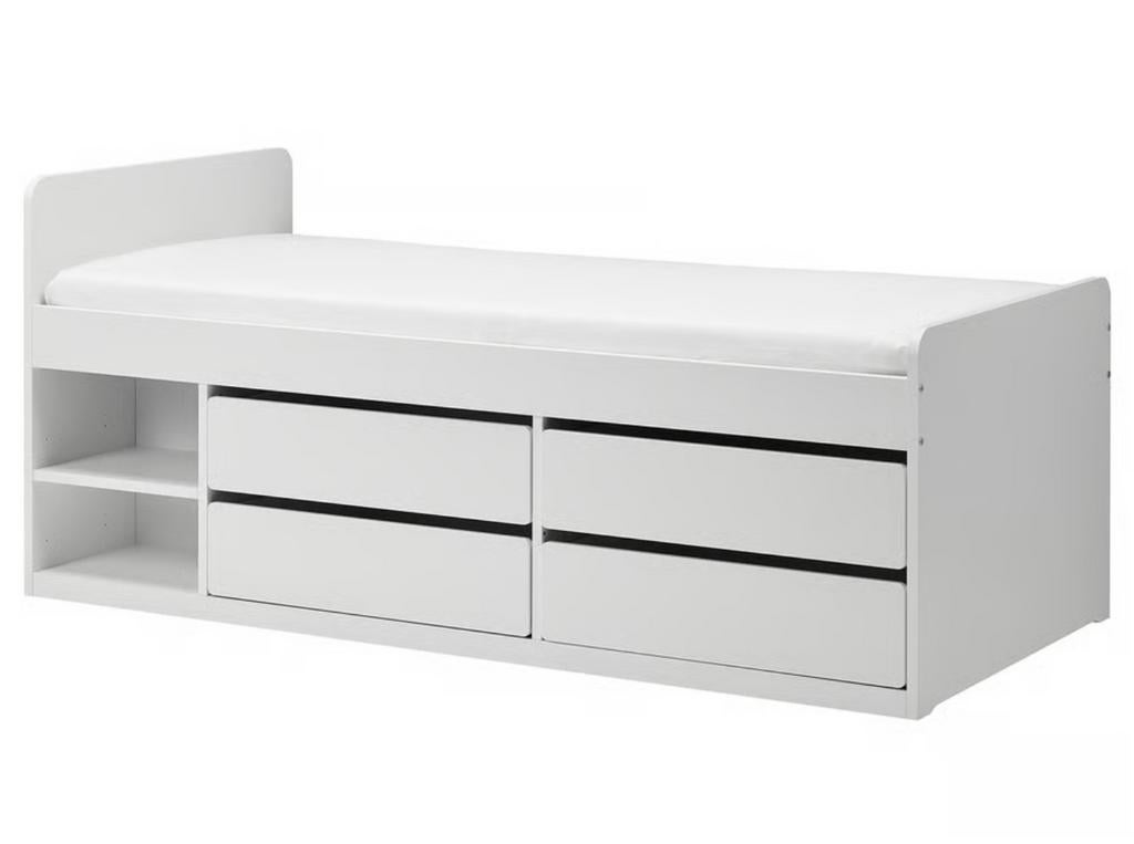 Ikea Släkt 1 persoonsbed, Ophalen, Zo goed als nieuw, Eenpersoons, Halfhoogslaper