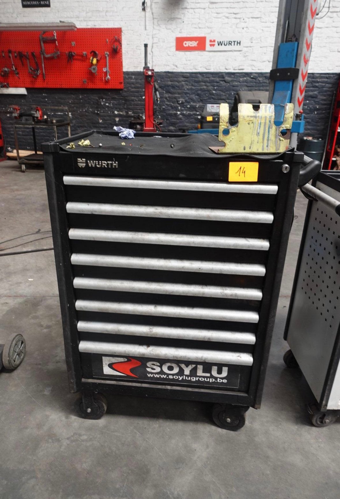 Te koop: Würth gereedschapswagen met gereedschap – gebruikt, Bricolage & Construction, Enlèvement ou Envoi, Comme neuf