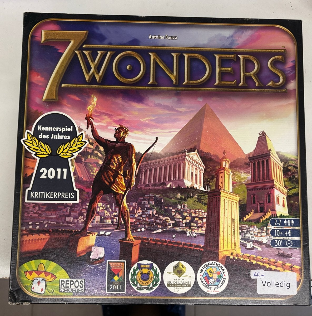 7 wonders bordspel, Hobby & Loisirs créatifs, Trois ou quatre joueurs, Enlèvement ou Envoi