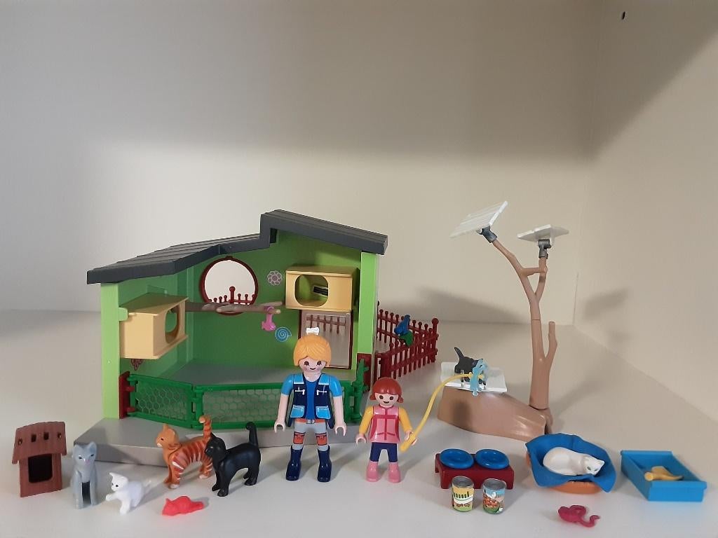 PLaymobil kattenverblijf, Ophalen of Verzenden, Zo goed als nieuw, Complete set
