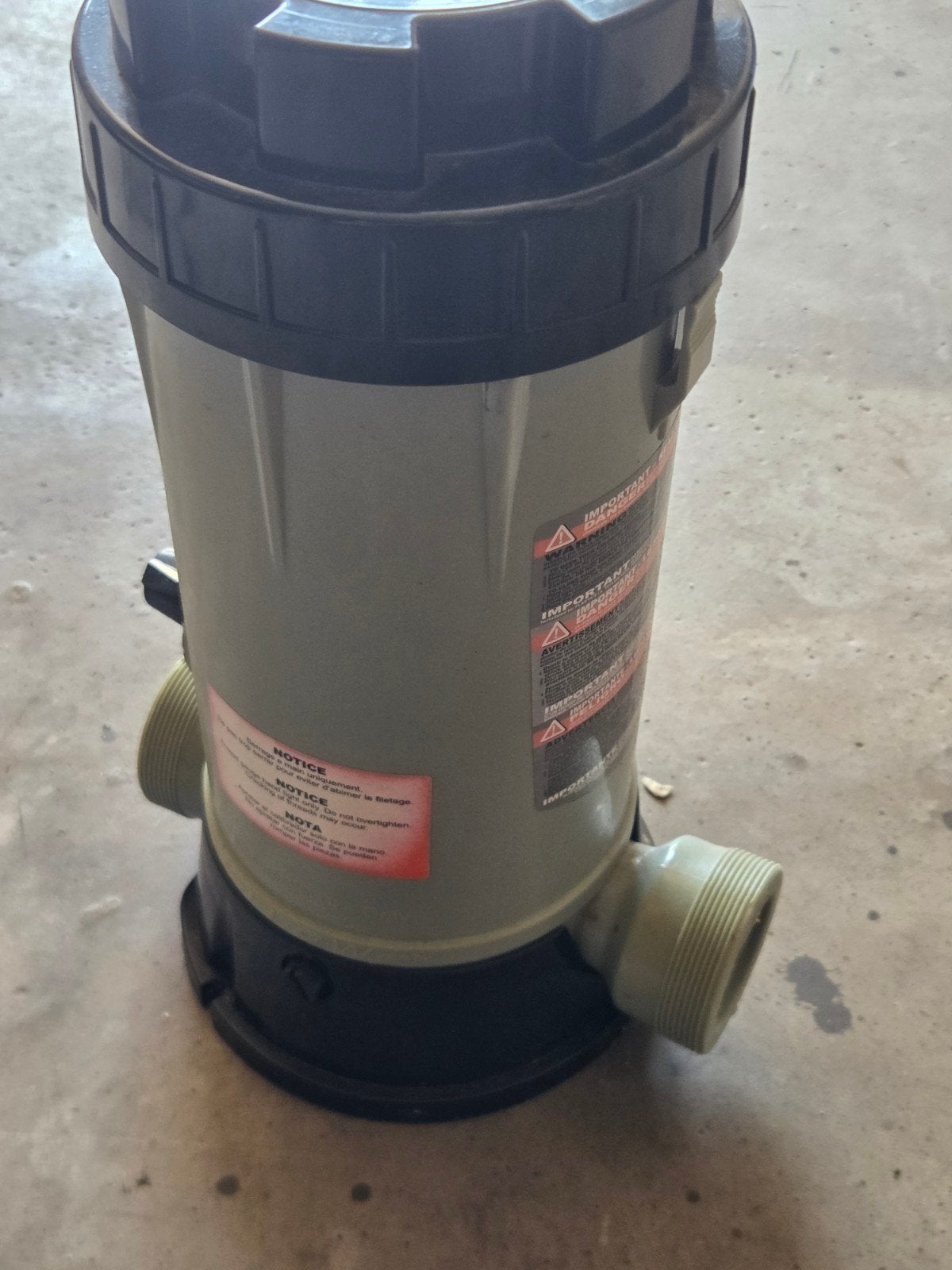 Chloor dispenser, Ophalen