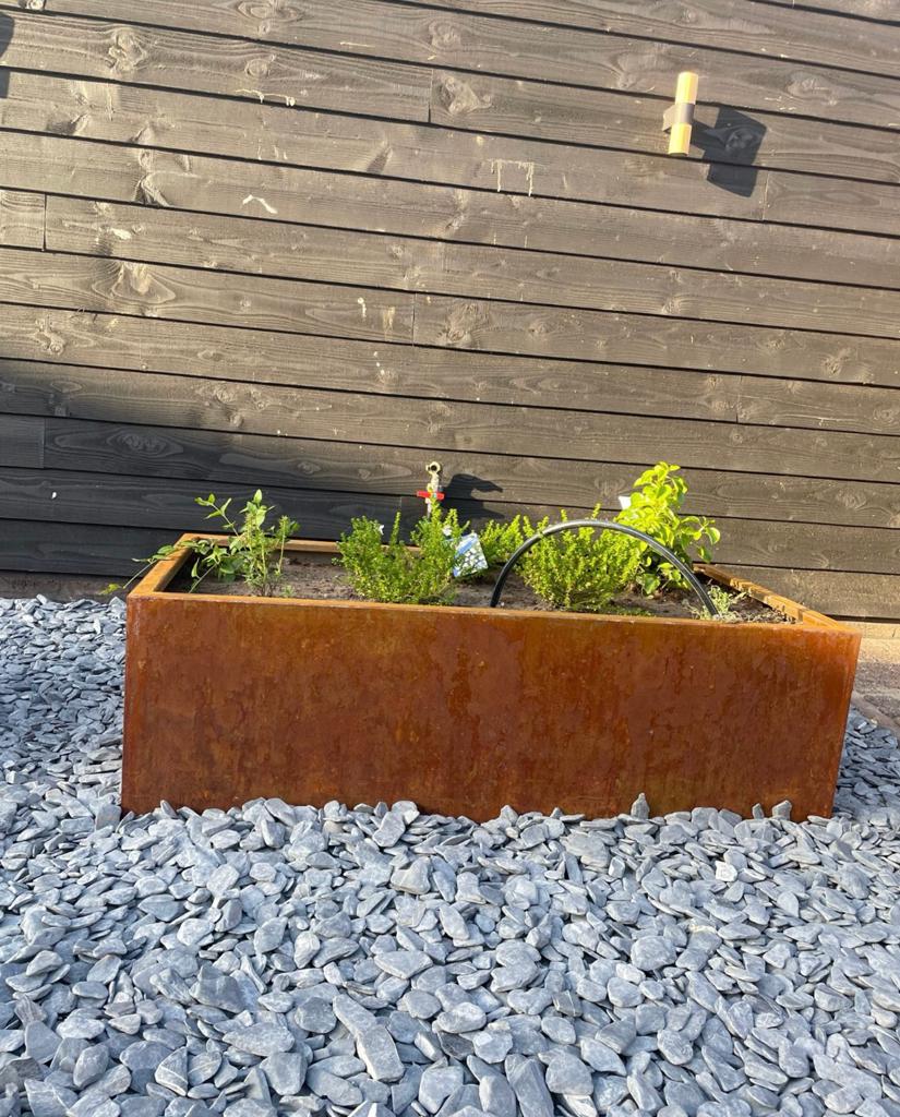 Cortenstaal planten bakken, Ophalen of Verzenden, Zo goed als nieuw, Tuin