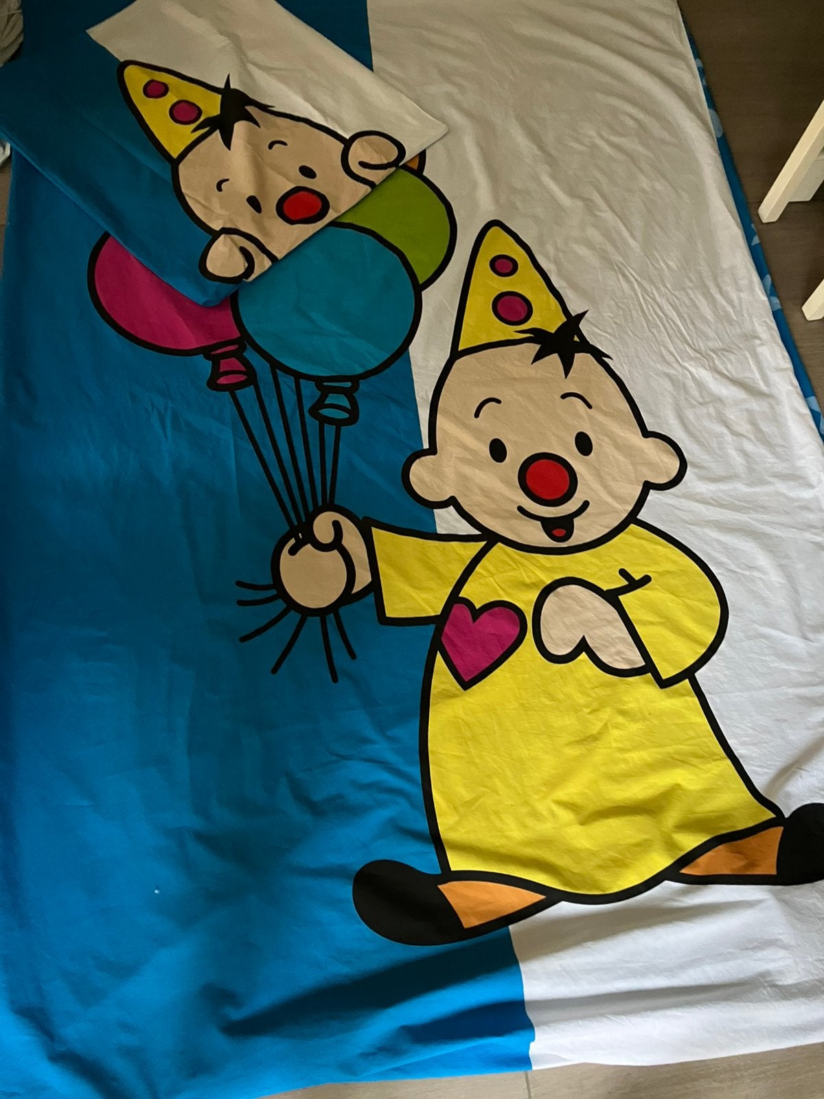 Bumba 1 persoons dekbedovertrek katoen, Kinderen en Baby's, Ophalen, Zo goed als nieuw, Dekbedovertrek