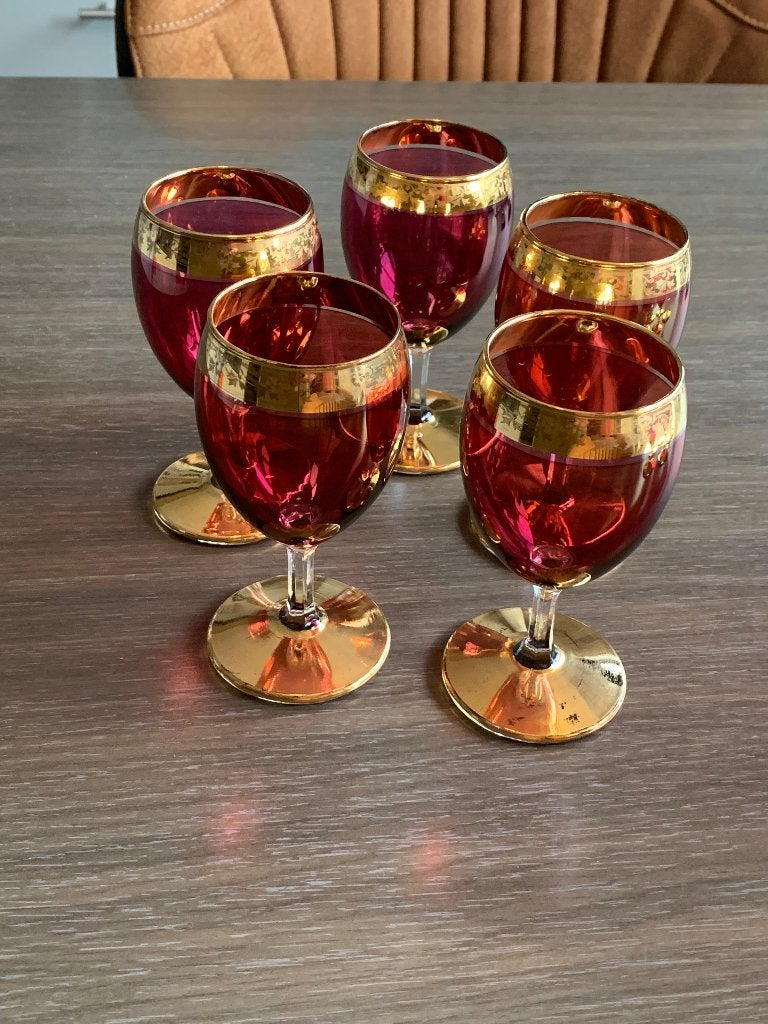 Verre en cristal de Bohême vintage, Antiquités & Art, Enlèvement