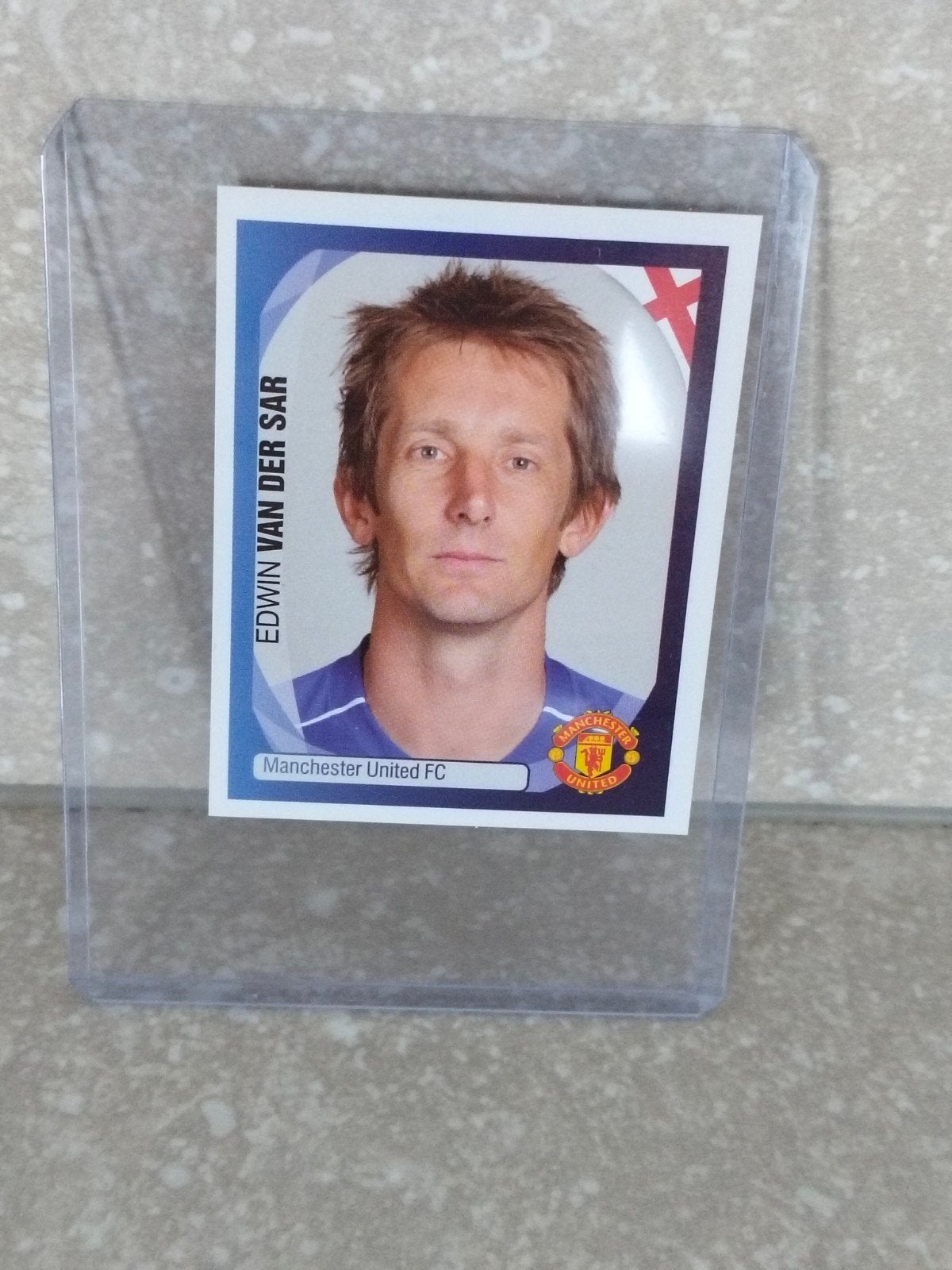 Panini sticker Champions League 2007-2008 Edwin van der Sar, Verzamelen, Ophalen of Verzenden