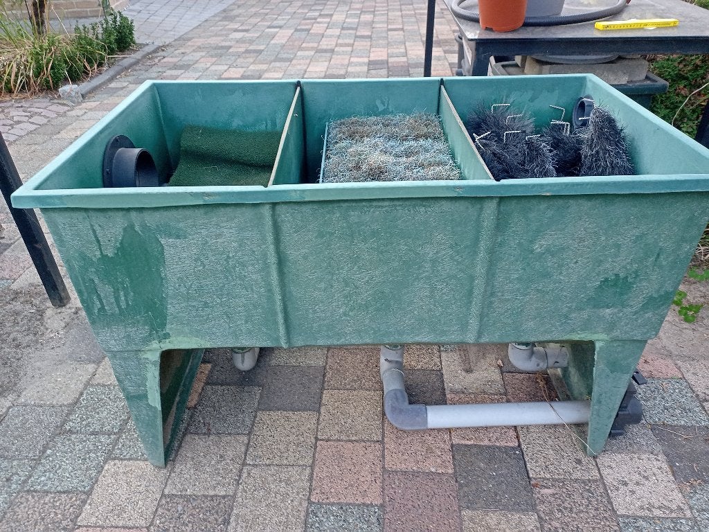 3-kamer Vijverfilter – sterke glasvezel uitvoering, Tuin en Terras, Vijver-toebehoren, Ophalen, Gebruikt, Vijverfilter