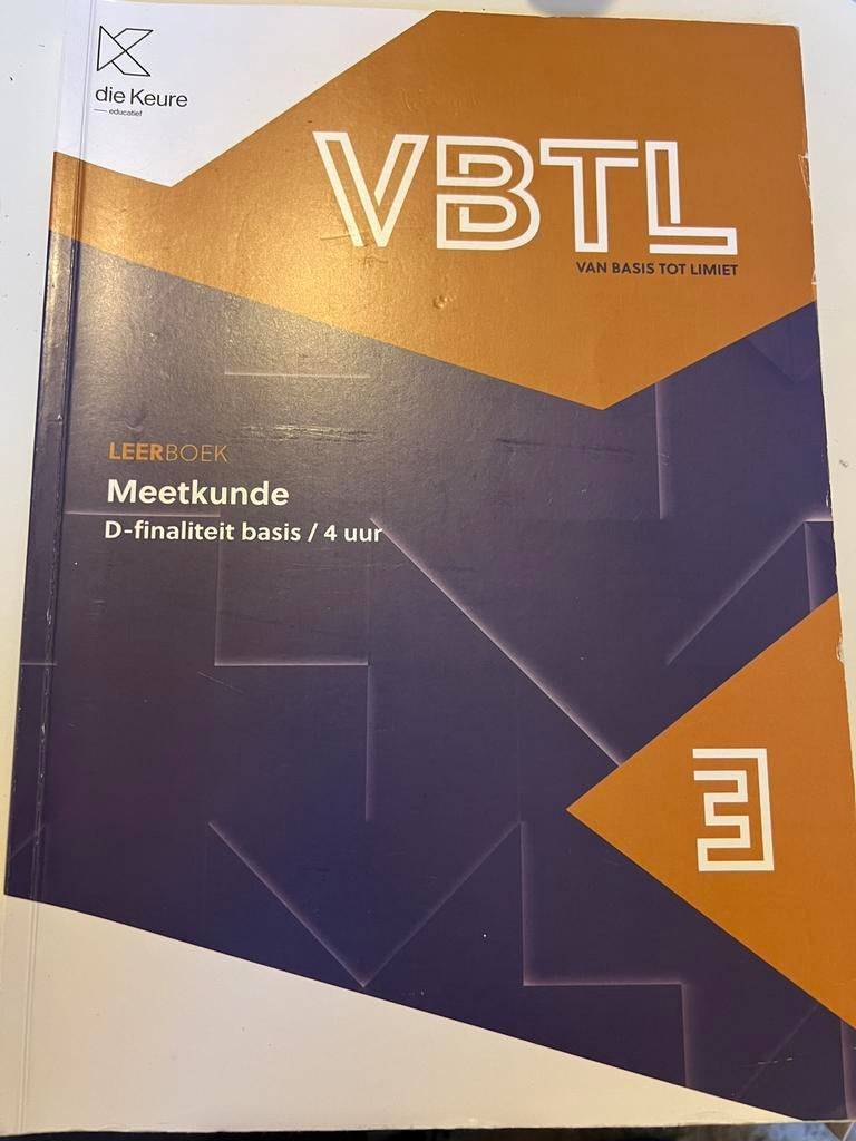 VBTL 3 – leerboek meetkunde (D – 4 uur) , Livres, Envoi, Néerlandais