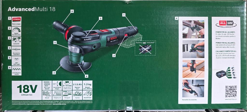 Nouvel outil multifonction avancé Bosch 18v, Bricolage & Construction, Enlèvement ou Envoi, Neuf