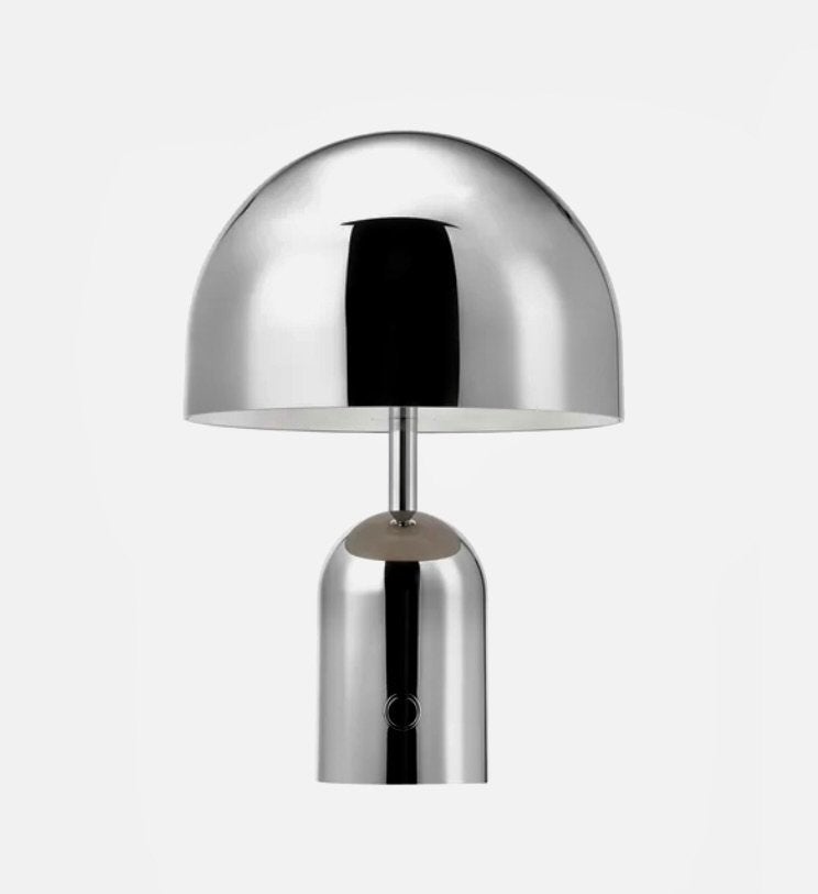 Tom Dixon Bell oplaadbare design chroom tafellamp, Zilver, Ophalen, Zo goed als nieuw, Design
