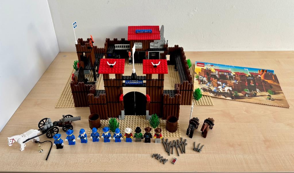 LEGO 6769 Fort Legoredo – Western set (1996), Accessoires inclus, Lego, Ensemble complet, Utilisé