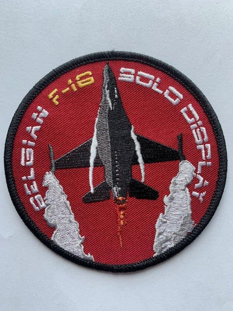 Badge F16 Solo Display Belgian Air Force, Collections, Enlèvement ou Envoi, Armée de l'air, Emblème ou Badge