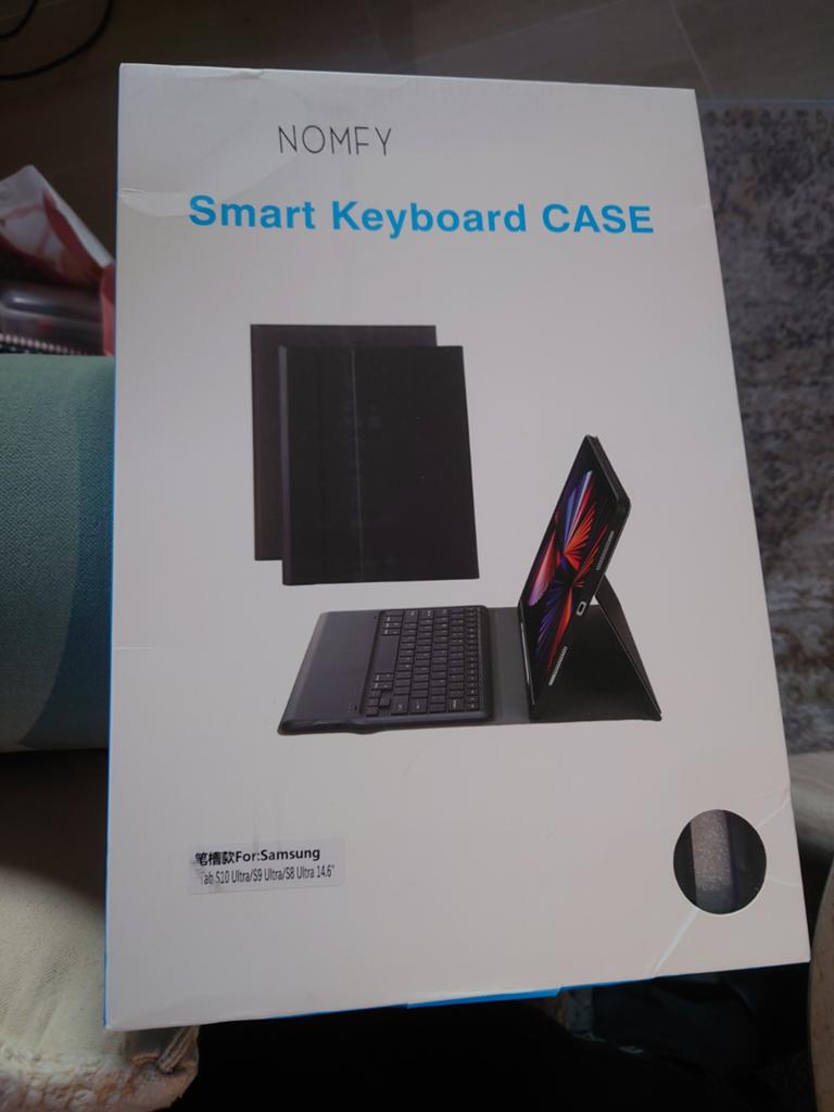 smart keyboard case zwart Samsung S10 s9 s8 ultra 14.6 inch, Ophalen