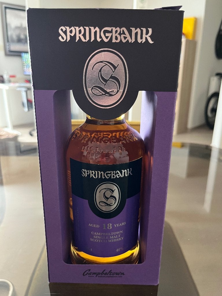 Springbank 18 (Ouder Botteljaar), Autres régions, Enlèvement ou Envoi, Pleine, Comme neuf