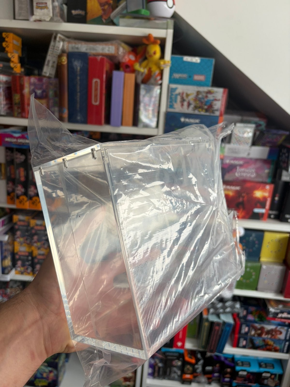 Acrylic Case - Elite Trainer Box ETB Magnetic Protector, Ophalen of Verzenden, Zo goed als nieuw