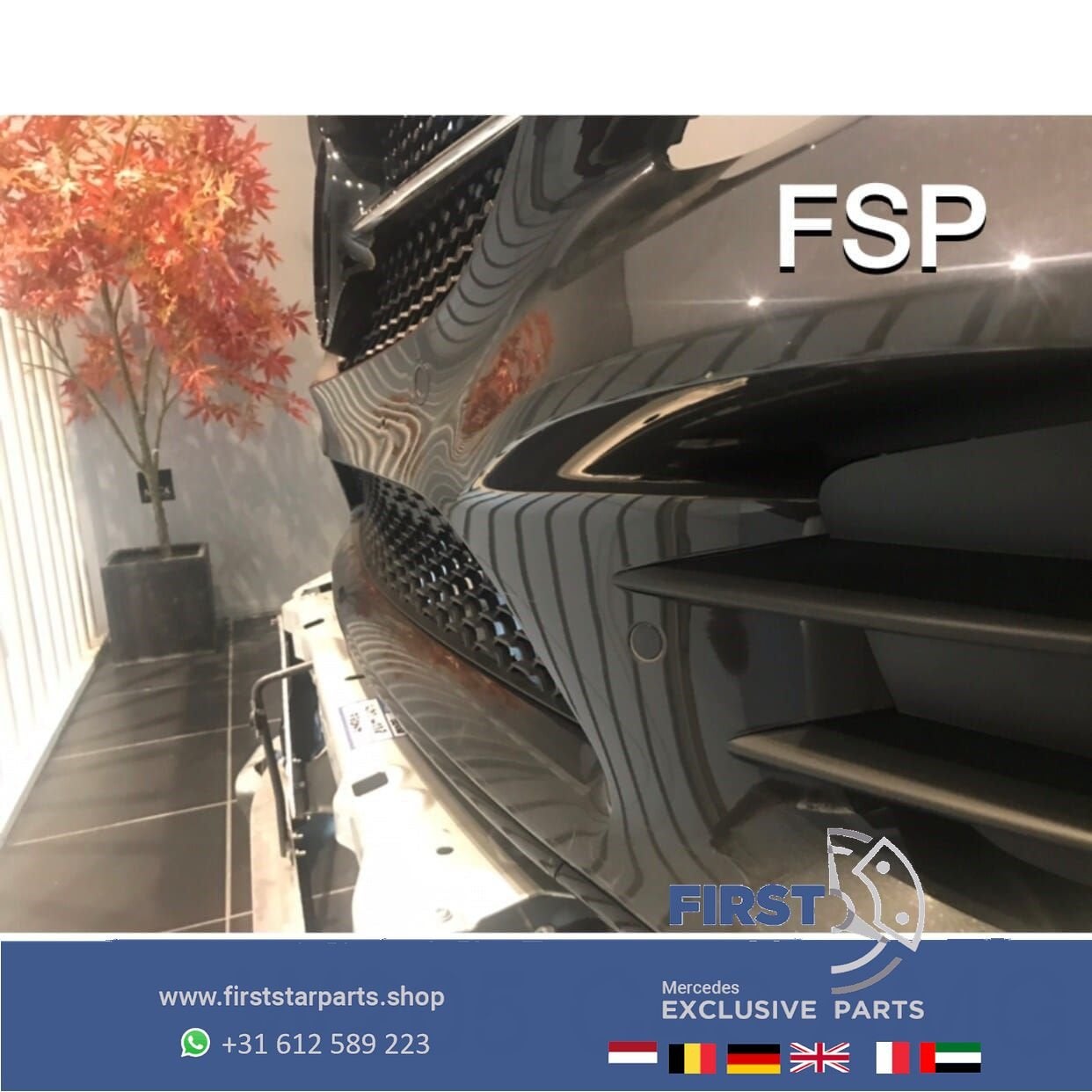 W205 C205 43 AMG BUMPER COMPLEET Mercedes C Klasse 43 ORIGIN, Utilisé, -, Avant, -