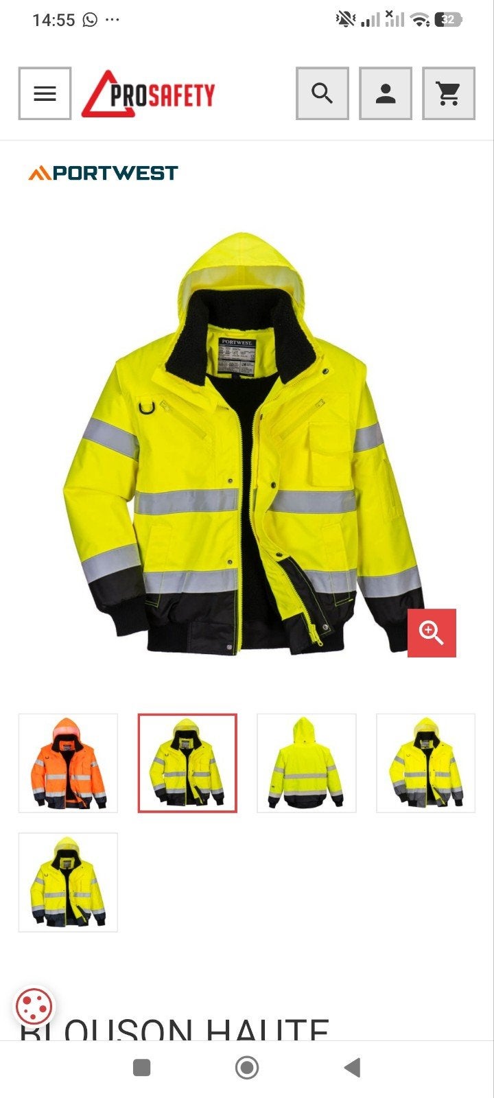 Blouson sécurité, Watersport en Boten, Ophalen of Verzenden