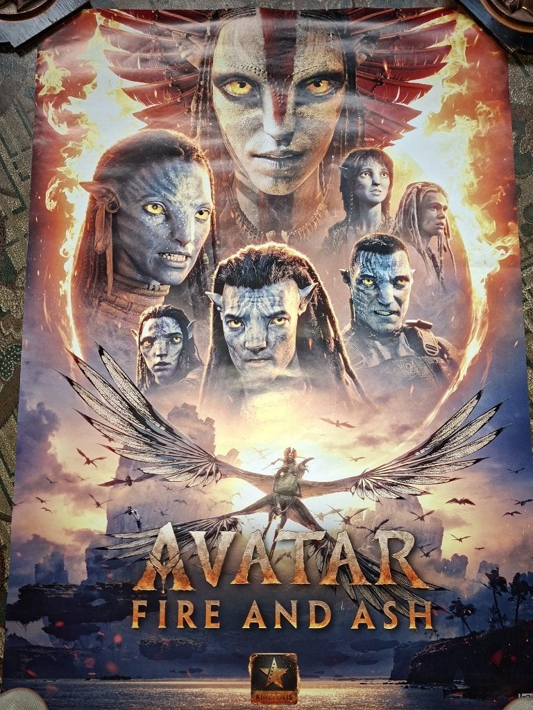 Dubbelzijdig poster: Avatar: Fire and Ash, Ophalen, Gebruikt