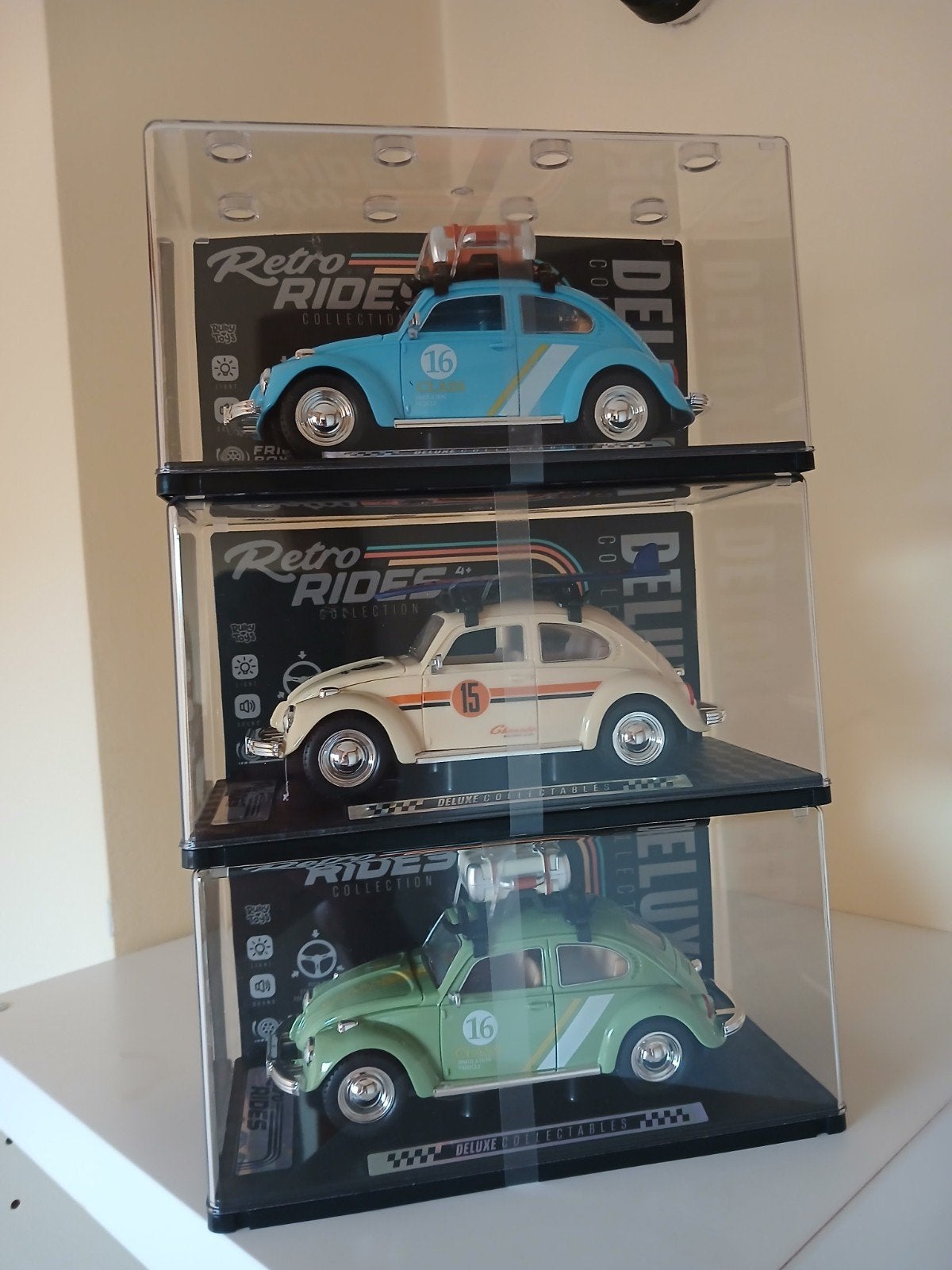 3 Deluxe Retro Rides Collectables VW Kevers, Hobby en Vrije tijd, Ophalen, Nieuw, Auto
